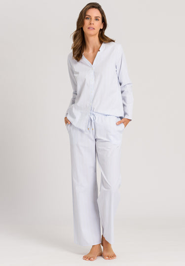 77457 Sleep And Lounge Woven Long Sleeve Shirt - 2369 Dreamy Stripe